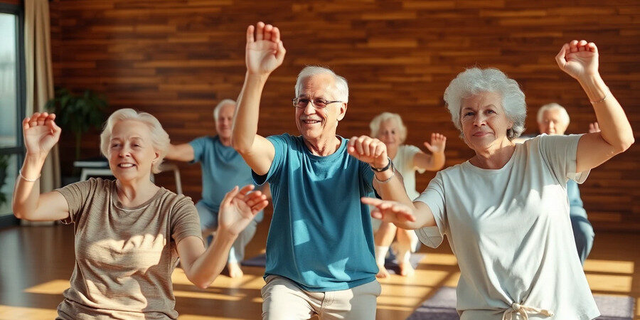 Seniors Exercising to Stay Healthy