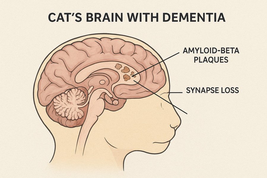 Cat's Brain with Dementia
