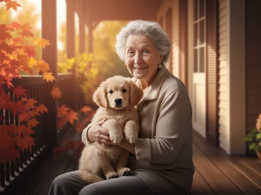 Golden Retriever Brings Comfort to Grandma With Dementia